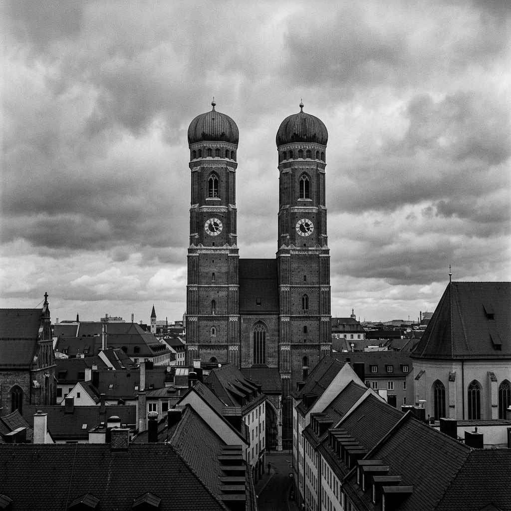 München – Frauenkirche über den Dächern der Altstadt
