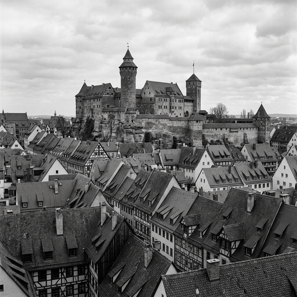 Nürnberg – Kaiserburg über den Dächern der Altstadt
